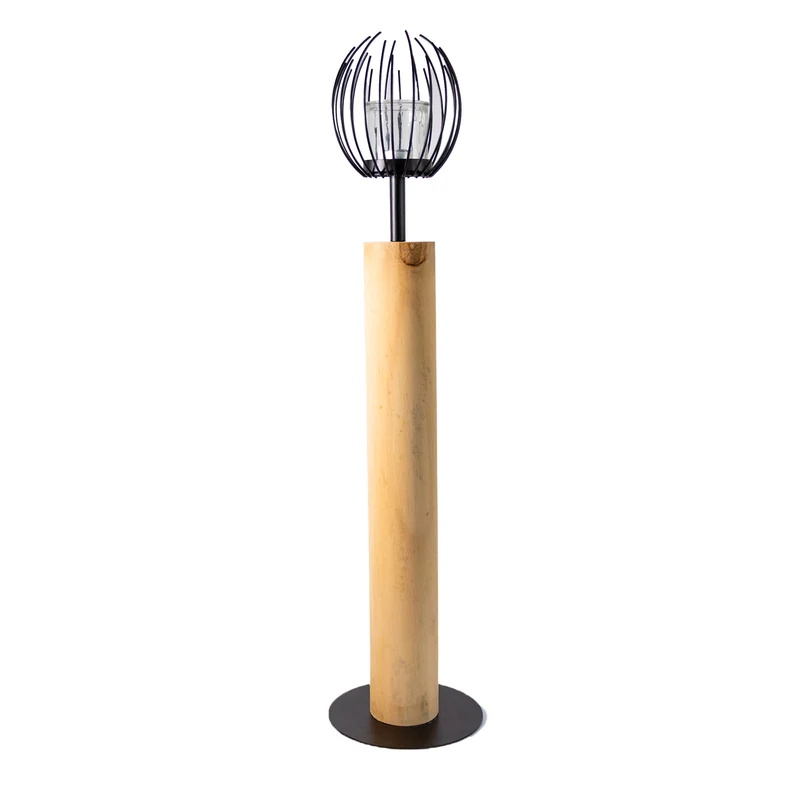 Windlicht-Säule "Blütenkorb"