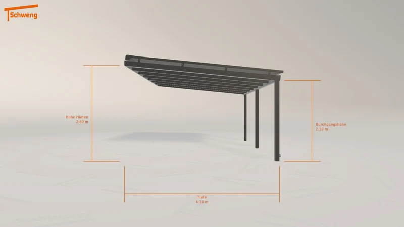 #DE Schweng Terrassenüberdachung S400 (ID 2qkxwd)