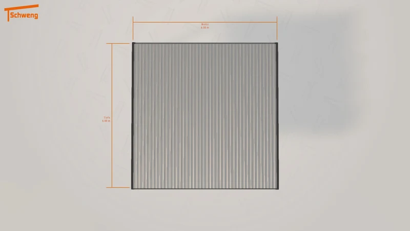 #DE Schweng Flachdachcarport C600 (ID 779mjv)