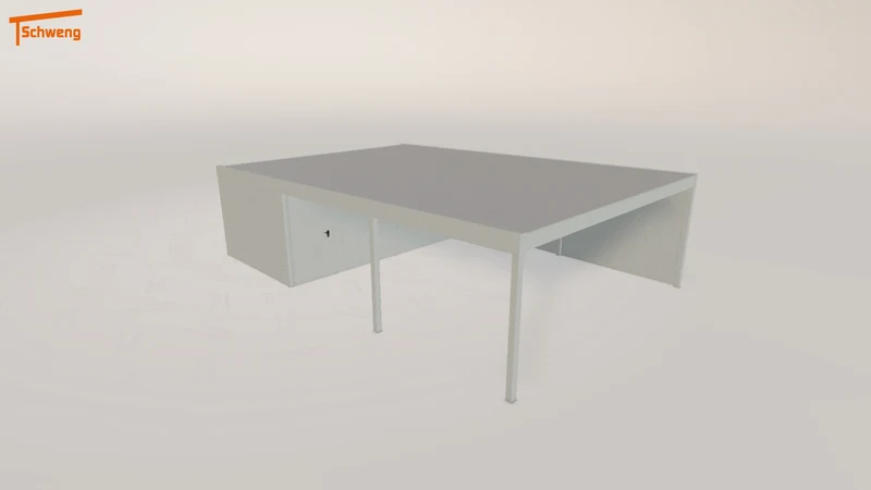 #DE Schweng Flachdachcarport C600+ (ID rjk5qz) #MTG