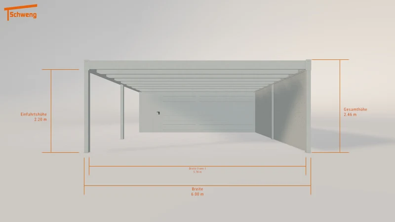 #DE Schweng Flachdachcarport C600+ (ID rjk5qz) #MTG