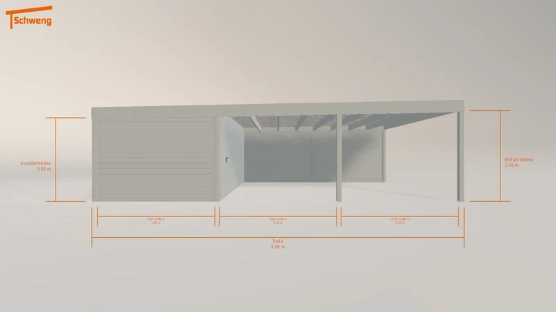 #DE Schweng Flachdachcarport C600+ (ID rjk5qz) #MTG