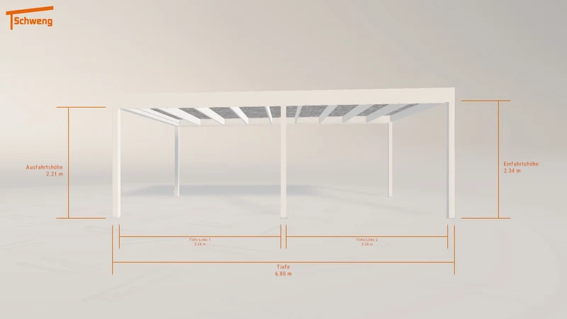 #DE Schweng Flachdachcarport C600 (ID 42kxnv) #MTG