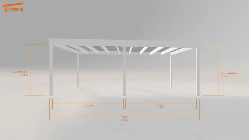 #DE Schweng Flachdachcarport C600 (ID 42kxnv) #MTG