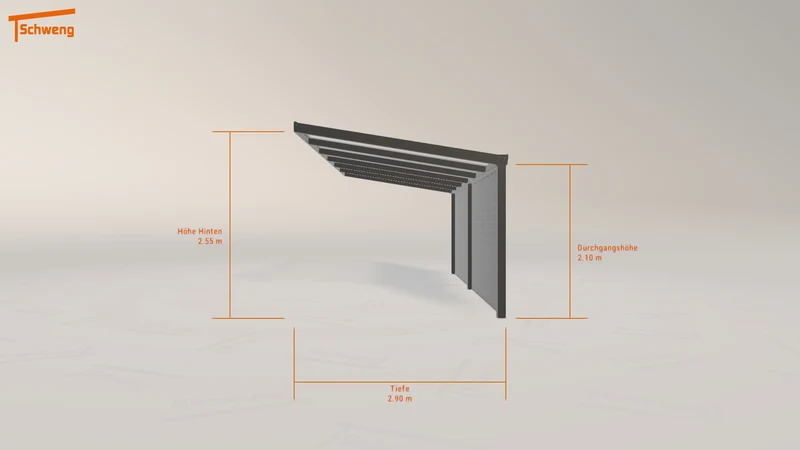 #DE Schweng Pultdachcarport S400 (ID 7792d5)