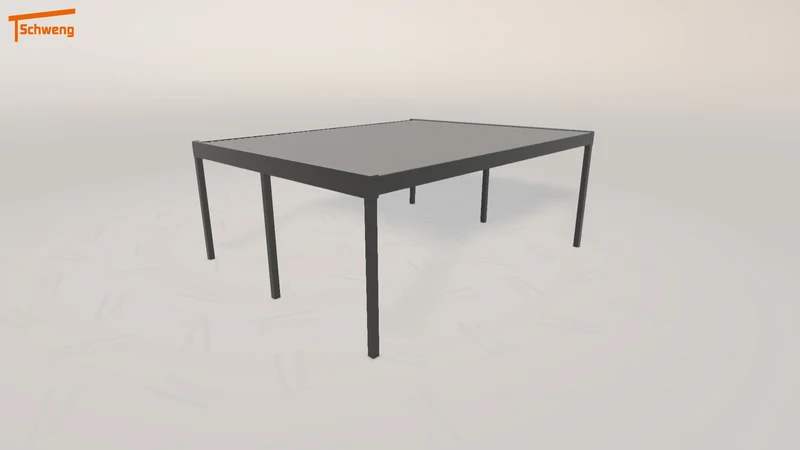 #DE Schweng Flachdachcarport C600+ (ID 5mdr88)