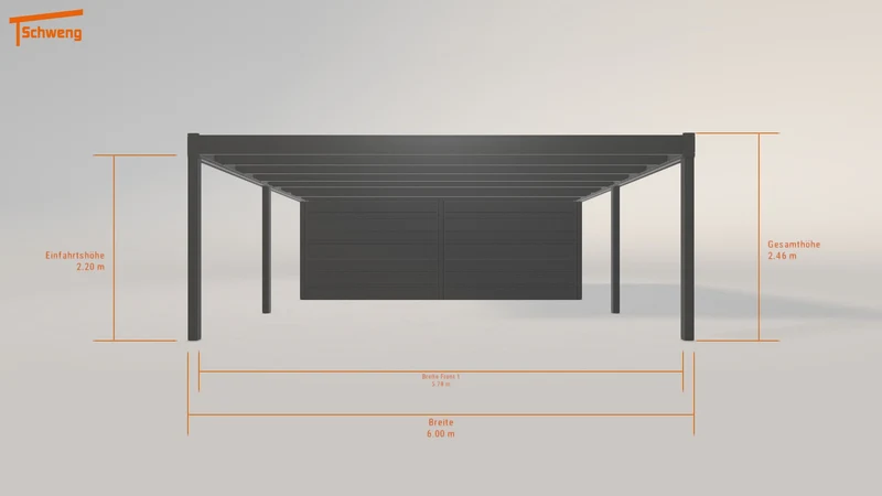 #DE Schweng Flachdachcarport C600 (ID dv8mmn) #MTG