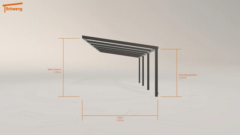 #DE Schweng Terrassenüberdachung S350 (ID w3pxjj)