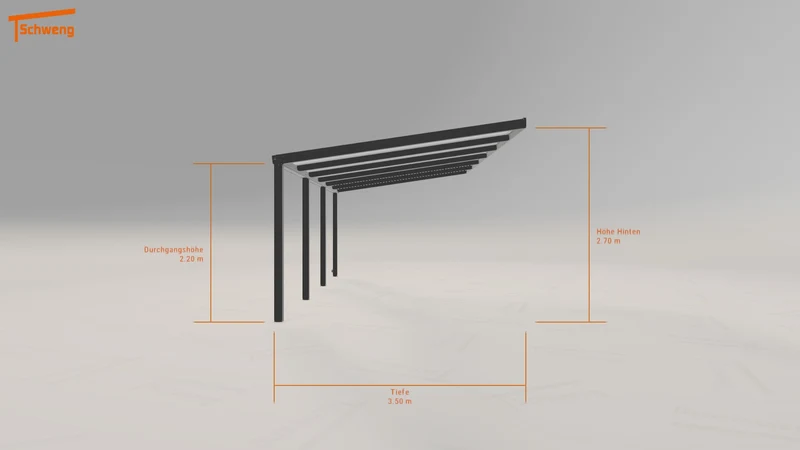 #DE Schweng Terrassenüberdachung S350 (ID w3pxjj)