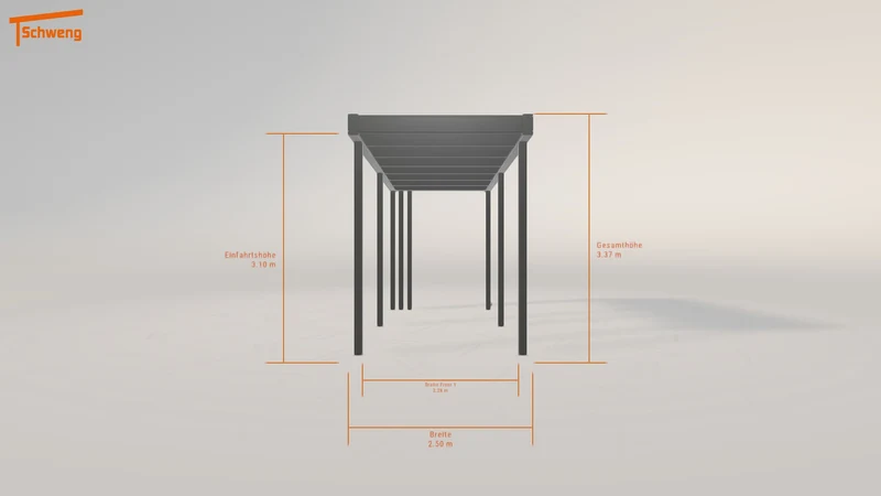 #CH Schweng Flachdachcarport C600 (ID 2qk84r)