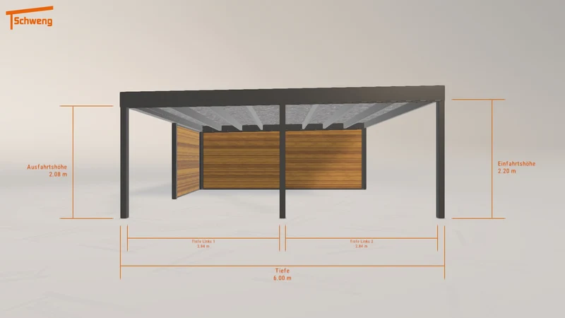 #DE Schweng Flachdachcarport C600+ (ID g7zdqm) #MTG