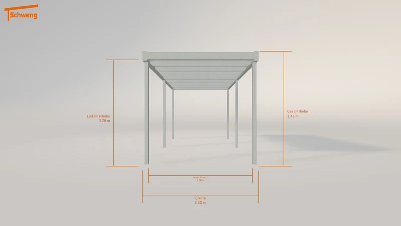 #DE Schweng Flachdachcarport C600 (ID zb43q4) #MTG