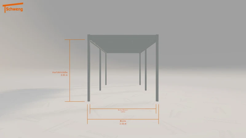 #DE Schweng Flachdachcarport C600 (ID zb43q4) #MTG