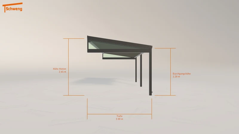 #DE Schweng Terrassenüberdachung S350 (ID mjqvn3)