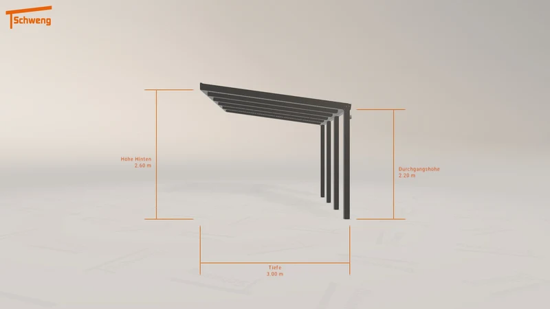 #DE Schweng Terrassenüberdachung S350 (ID rjkrm2)