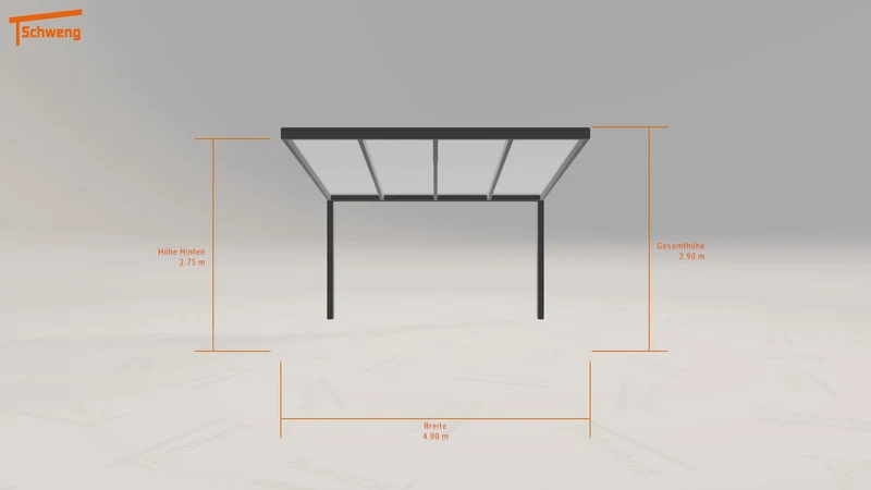 #DE Schweng Pultdachcarport S400 (ID k2gr5b)