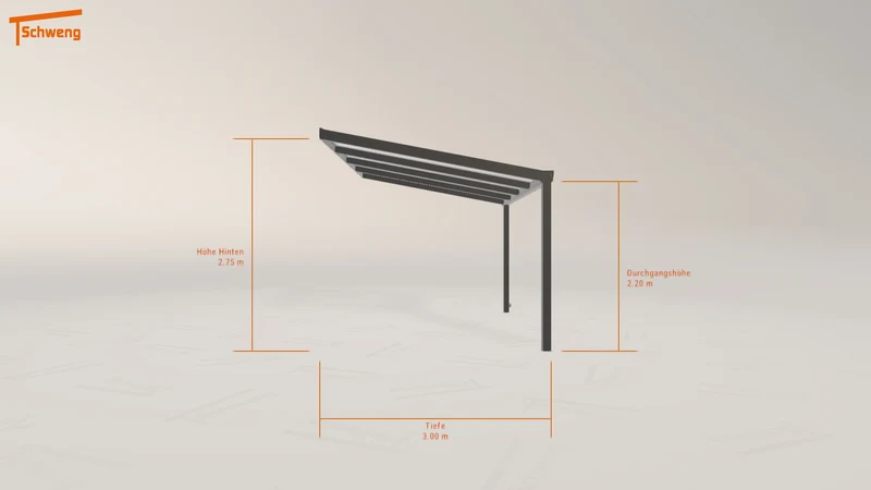 #DE Schweng Pultdachcarport S400 (ID k2gr5b)