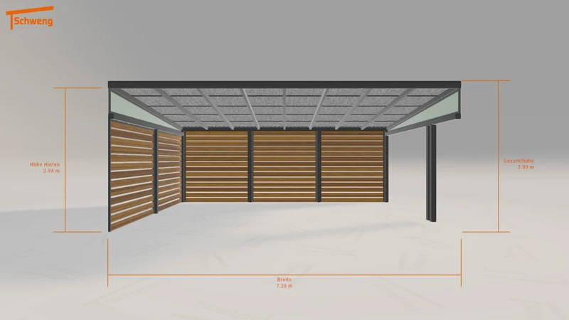 #DE Schweng Pultdachcarport S400 (ID 779xjx) #MTG