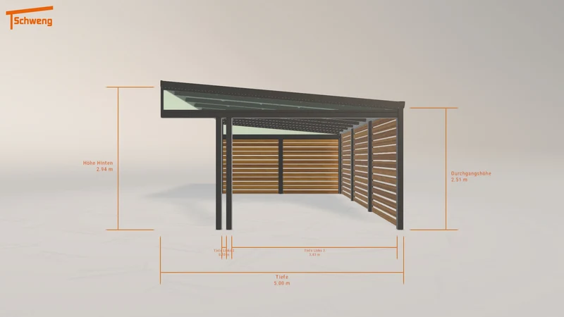 #DE Schweng Pultdachcarport S400 (ID 779xjx) #MTG