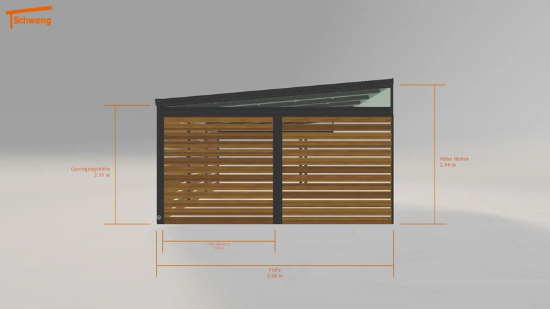 #DE Schweng Pultdachcarport S400 (ID 779xjx) #MTG