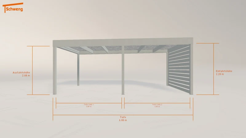 #DE Schweng Flachdachcarport C600 (ID dv8k4b) #MTG