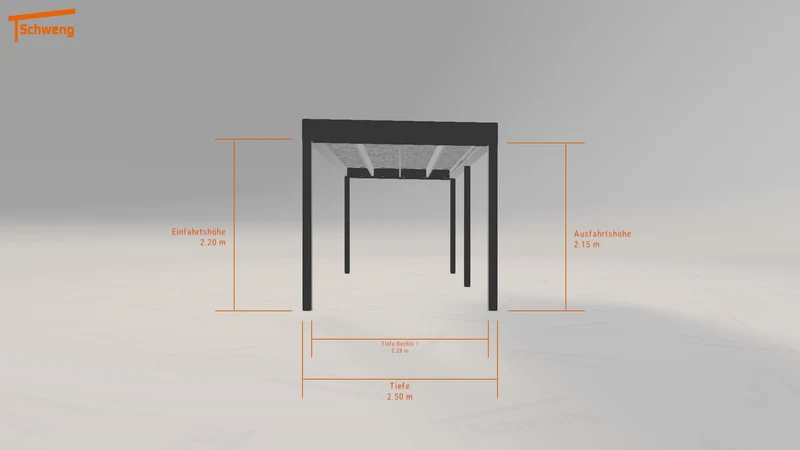 #DE Schweng Flachdachcarport C600 (ID 5md88p) #MTG