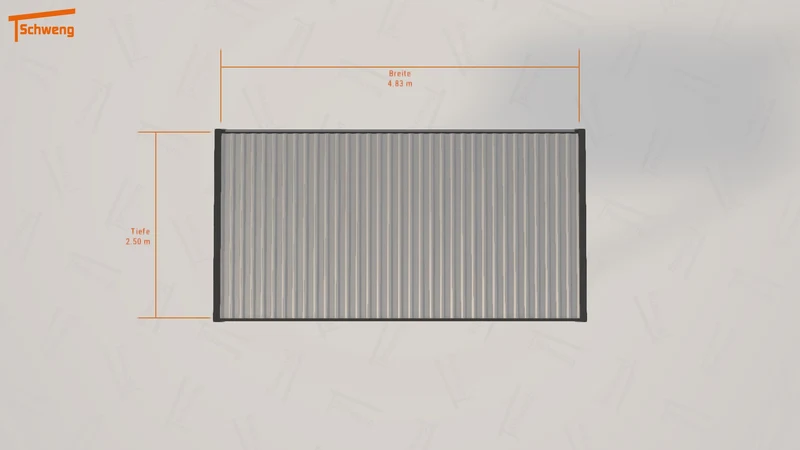 #DE Schweng Flachdachcarport C600 (ID pbd997) #MTG