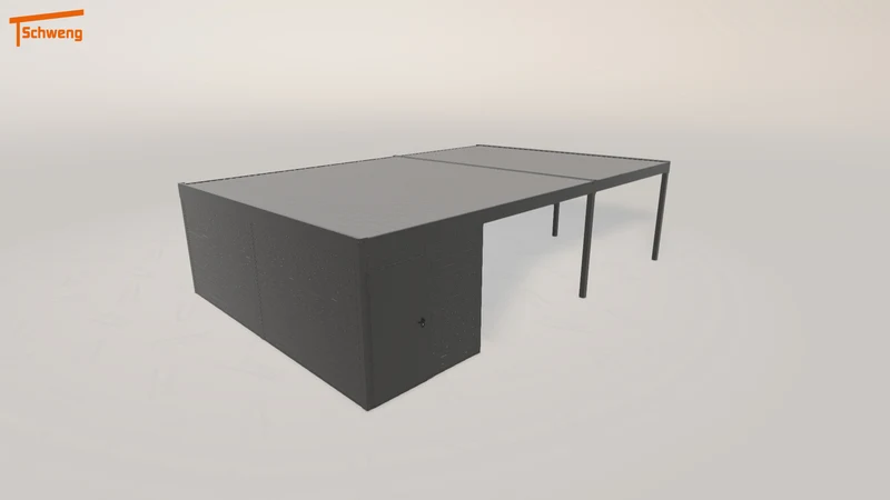 #DE Schweng Flachdachcarport C600+ (ID bk7qqp) #MTG