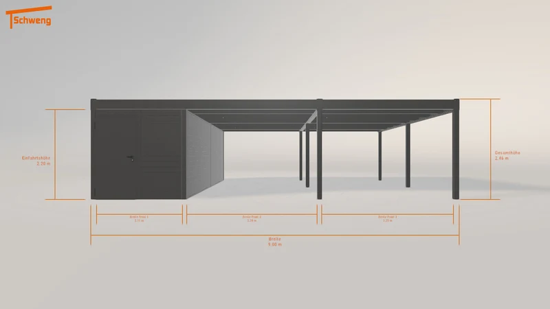 #DE Schweng Flachdachcarport C600+ (ID bk7qqp) #MTG