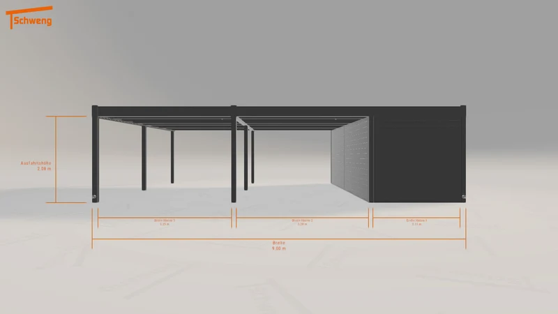#DE Schweng Flachdachcarport C600+ (ID bk7qqp) #MTG