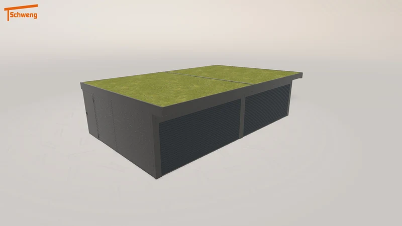 #DE Schweng Flachdachcarport C600+ (ID zb455g) #MTG