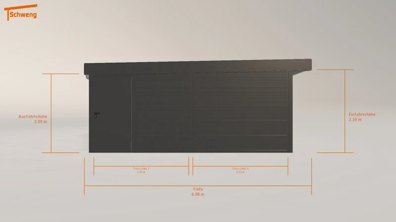 #DE Schweng Flachdachcarport C600+ (ID zb455g) #MTG