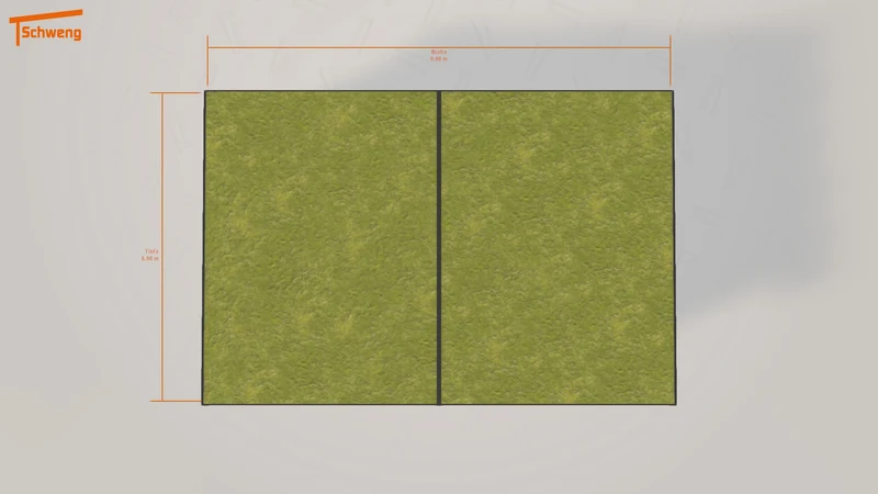 #DE Schweng Flachdachcarport C600+ (ID zb455g) #MTG