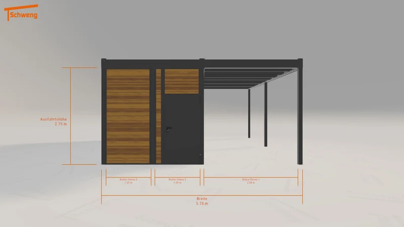 #DE Schweng Flachdachcarport C600 (ID k2gmpy) #MTG