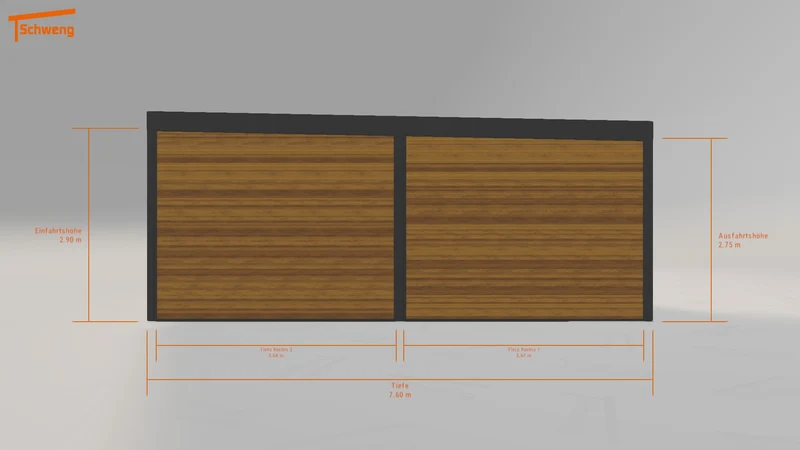 #DE Schweng Flachdachcarport C600 (ID k2gmpy) #MTG