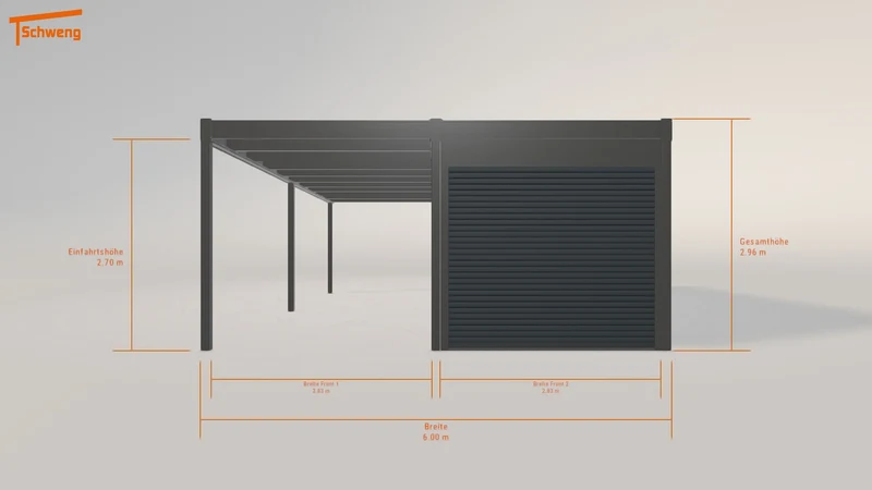 #DE Schweng Flachdachcarport C600 (ID n5nqk3) #MTG