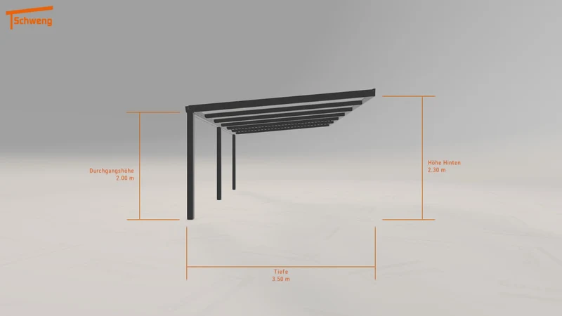 #DE Schweng Pultdachcarport S350 (ID dv8rkr)