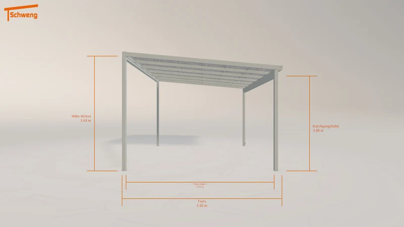 #DE Schweng Pultdachcarport S400 (ID 42k3y2)