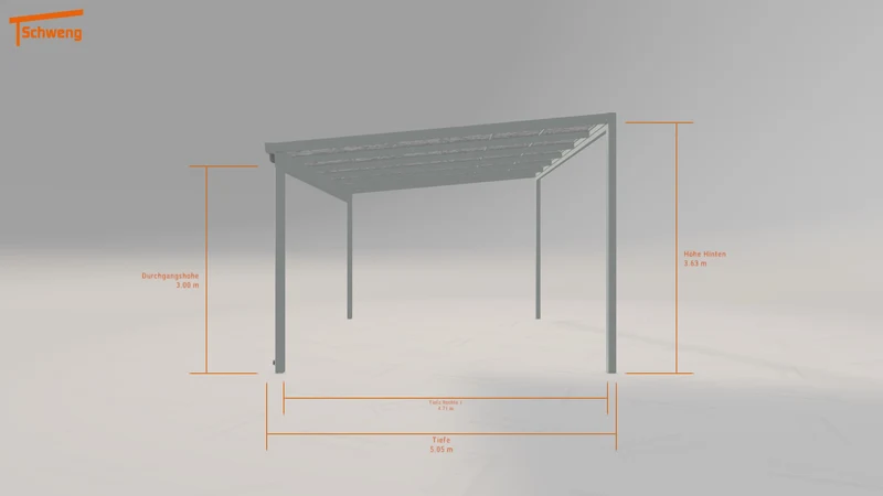 #DE Schweng Pultdachcarport S400 (ID 42k3y2)