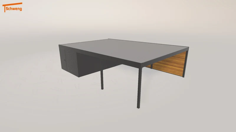 #DE Schweng Flachdachcarport C600+ (ID mjqqqj) #MTG