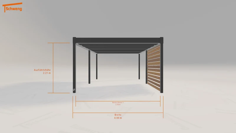 #DE Schweng Flachdachcarport C600 (ID jjnpwx) #MTG