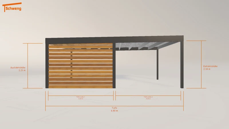#DE Schweng Flachdachcarport C600 (ID jjnpwx) #MTG