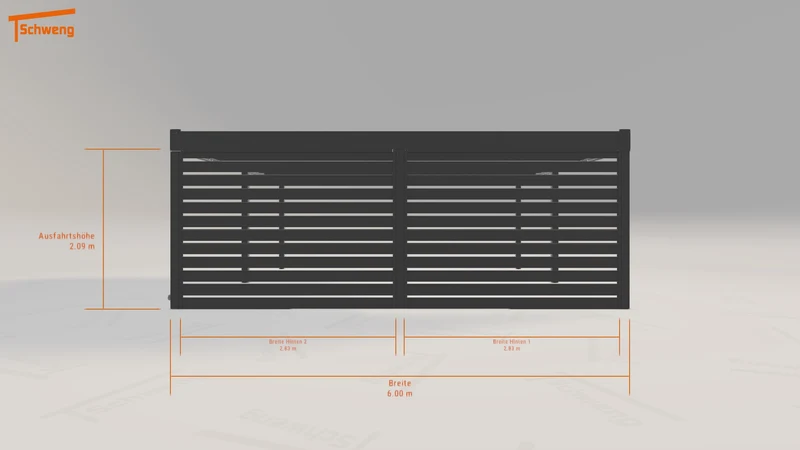 #DE Schweng Flachdachcarport C600 (ID 779wz8) #MTG