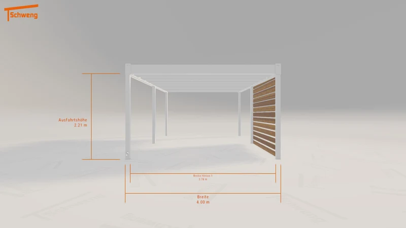 #DE Schweng Flachdachcarport C600 (ID x739yb) #MTG