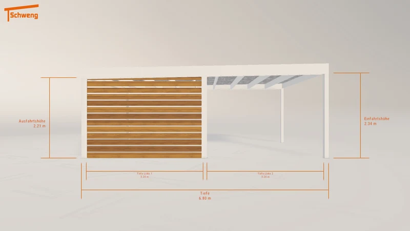 #DE Schweng Flachdachcarport C600 (ID x739yb) #MTG