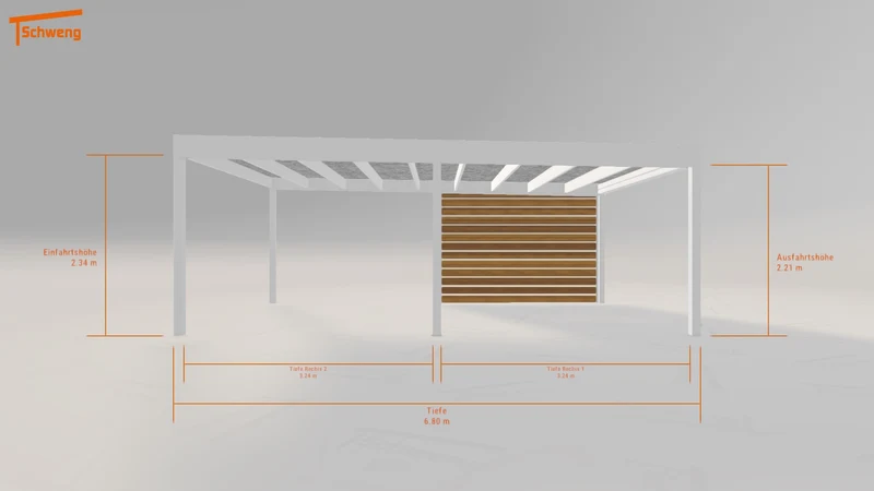 #DE Schweng Flachdachcarport C600 (ID x739yb) #MTG