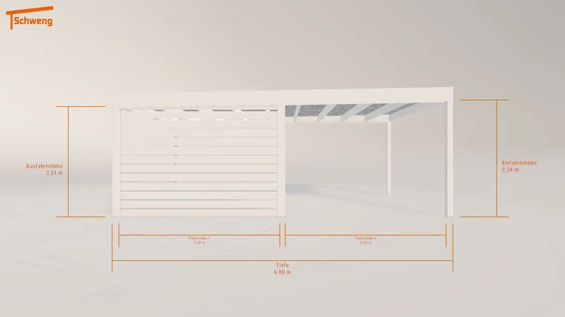 #DE Schweng Flachdachcarport C600 (ID yg2y44) #MTG
