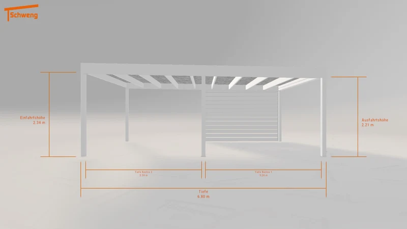 #DE Schweng Flachdachcarport C600 (ID yg2y44) #MTG
