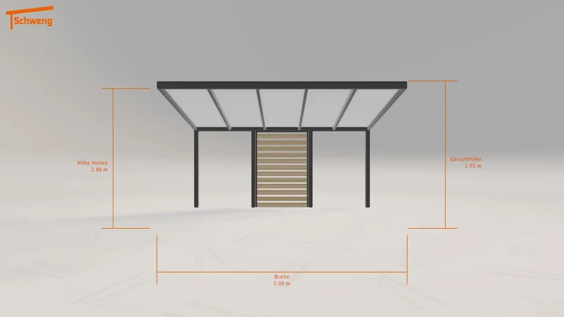 #DE Schweng Pultdachcarport S350 (ID yg2z3k)