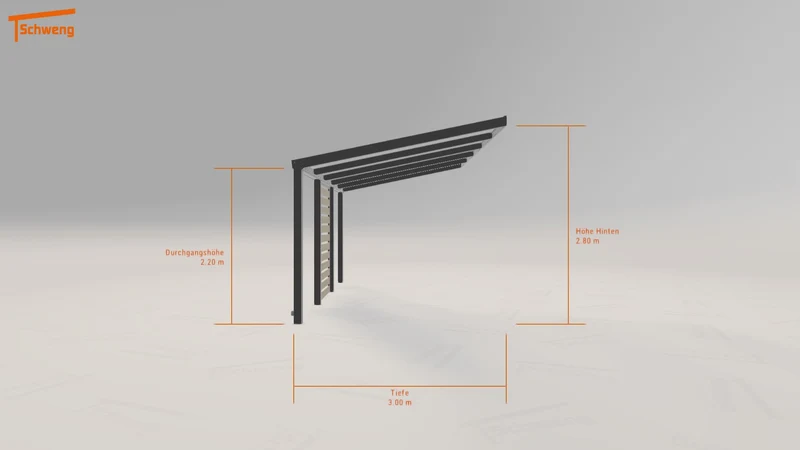 #DE Schweng Pultdachcarport S350 (ID yg2z3k)